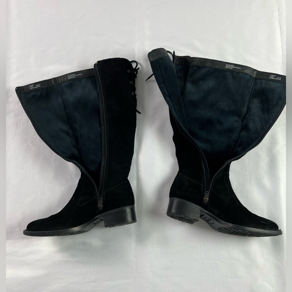 Born Cotto Lace Up Black Suede Fall Winter Boots - Picture 8 of 11